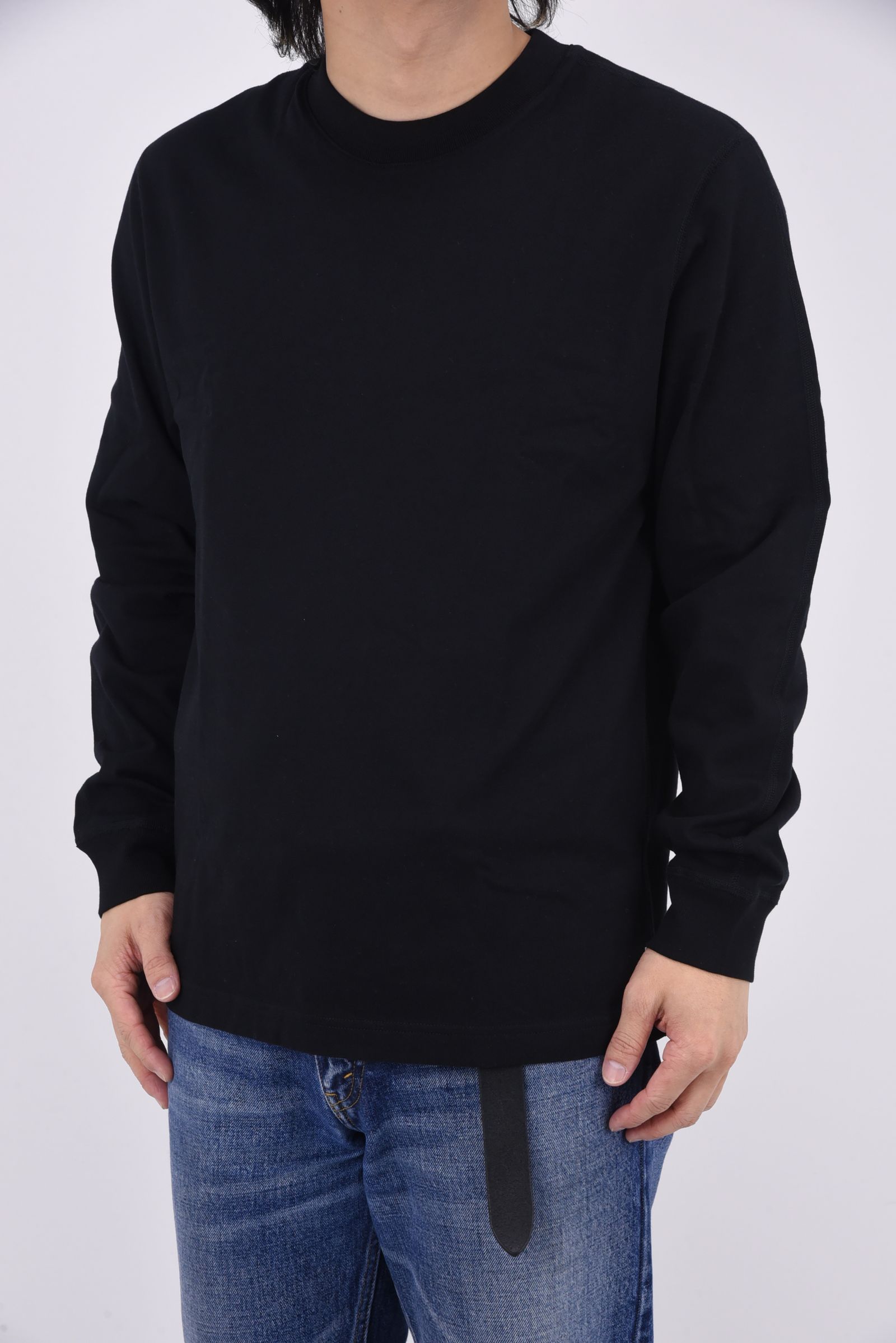 【国内正規品】【STANDARD FIT】 MIDWEIGHT JERSEY LONG SLEEVE / ミッドウェイト ジャージ スタンダード 長袖Tシャツ ブラック