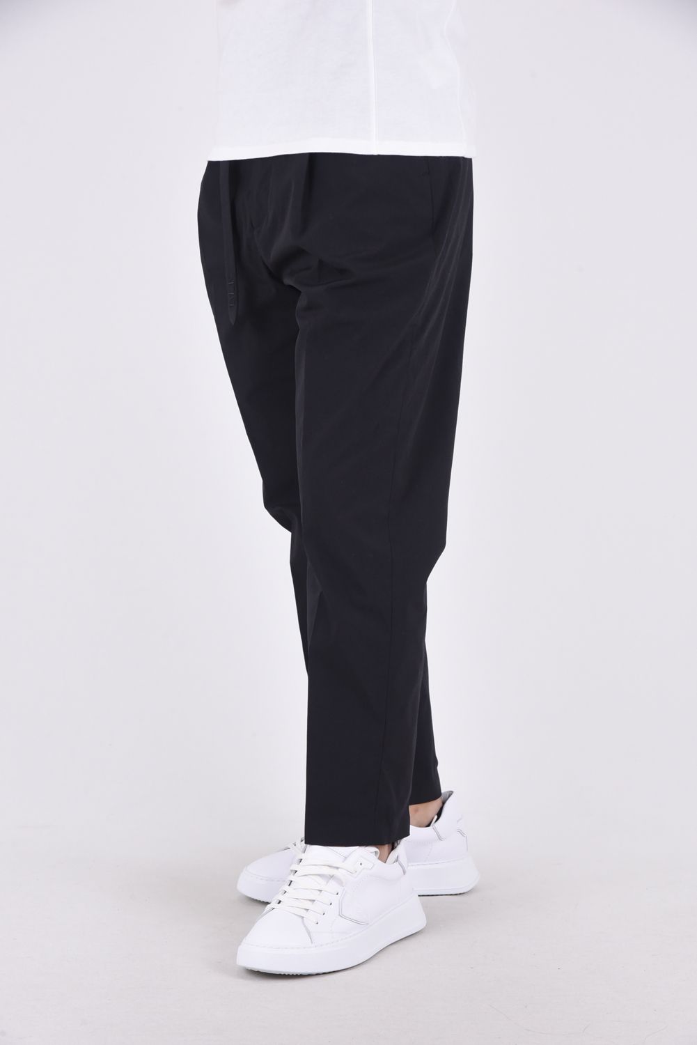 【BLK】 TECH WEATHER WIDE TAPERED PANTS / テック ウェザー ワイド テーパードパンツ ブラック