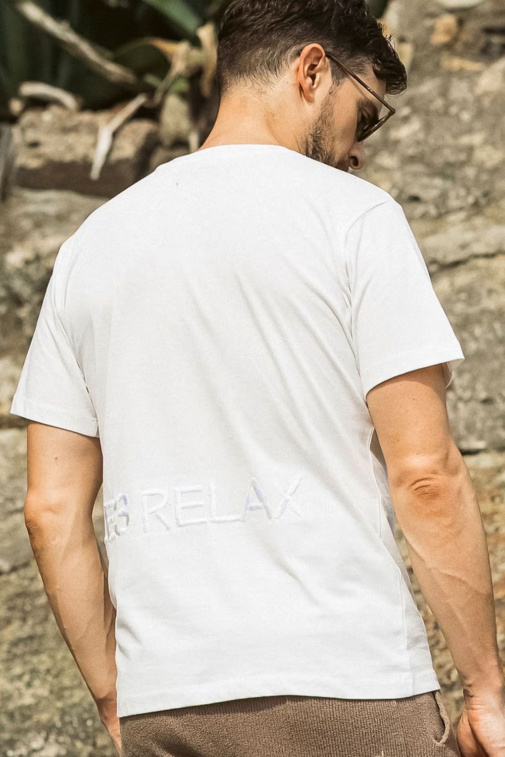 【26SS】 HAND EMBROIDERED LOGO T-SHIRT / ブランドロゴ刺繍 Tシャツ (ホワイト)