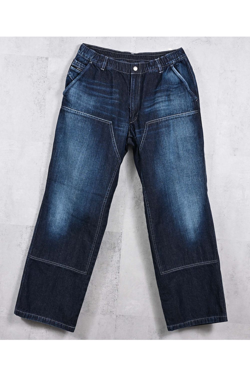 DOUBLE KNEE PT / ダブルニー ワークデニムパンツ (ダークインディゴ) (2月中旬入荷予定)