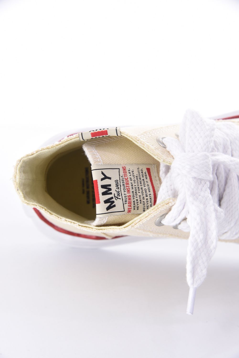 "PETERSON HIGH" OG sole canvas hi cut sneaker / オリジナルソール キャンバス ハイカットスニーカー ナチュラル