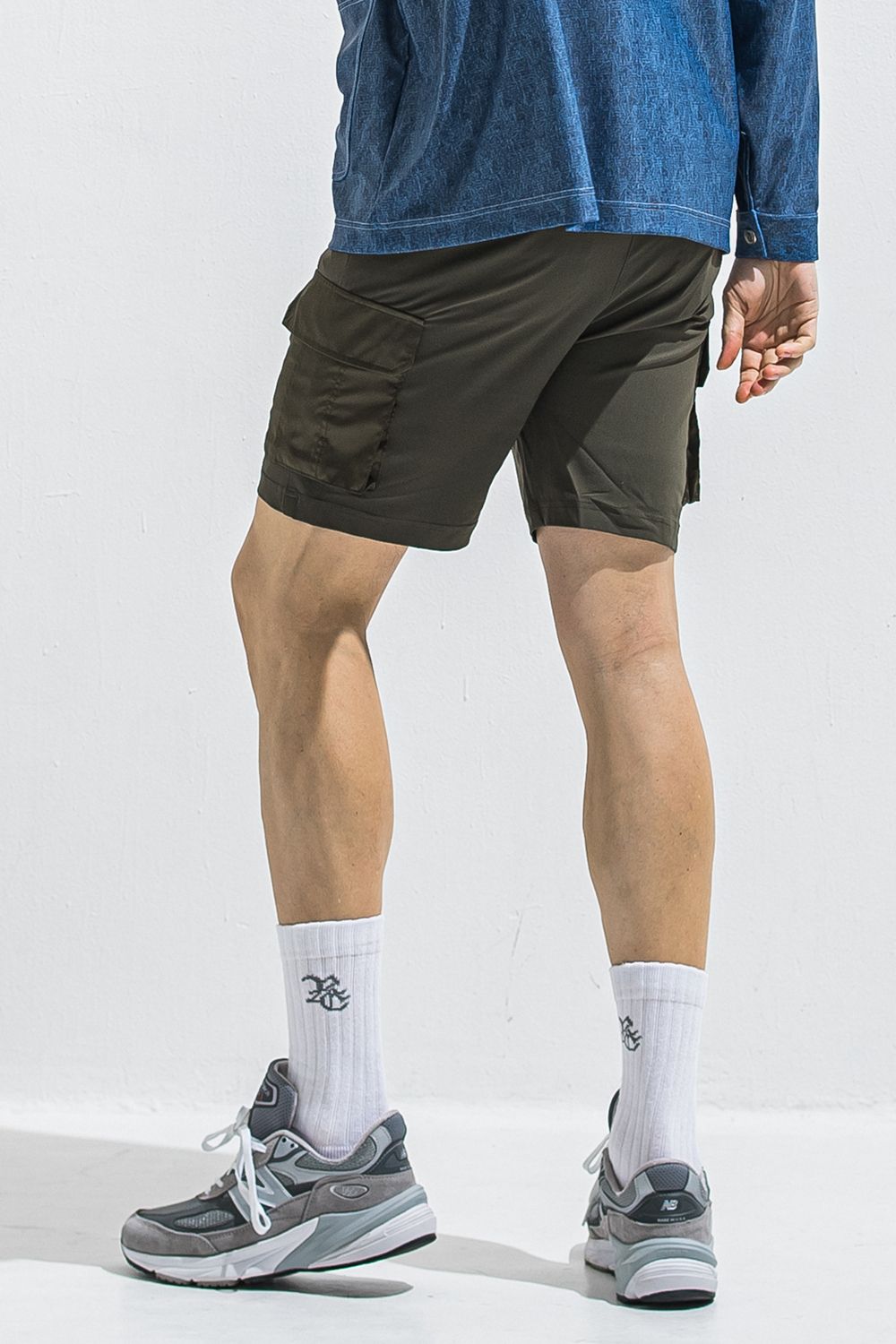 DARRELL CARGO SHORTS / 高機能ナイロンマイクロファイバー カーゴショートパンツ (カーキ) (6月上旬入荷予定) ※オーダー締切:2月15日(日)18時