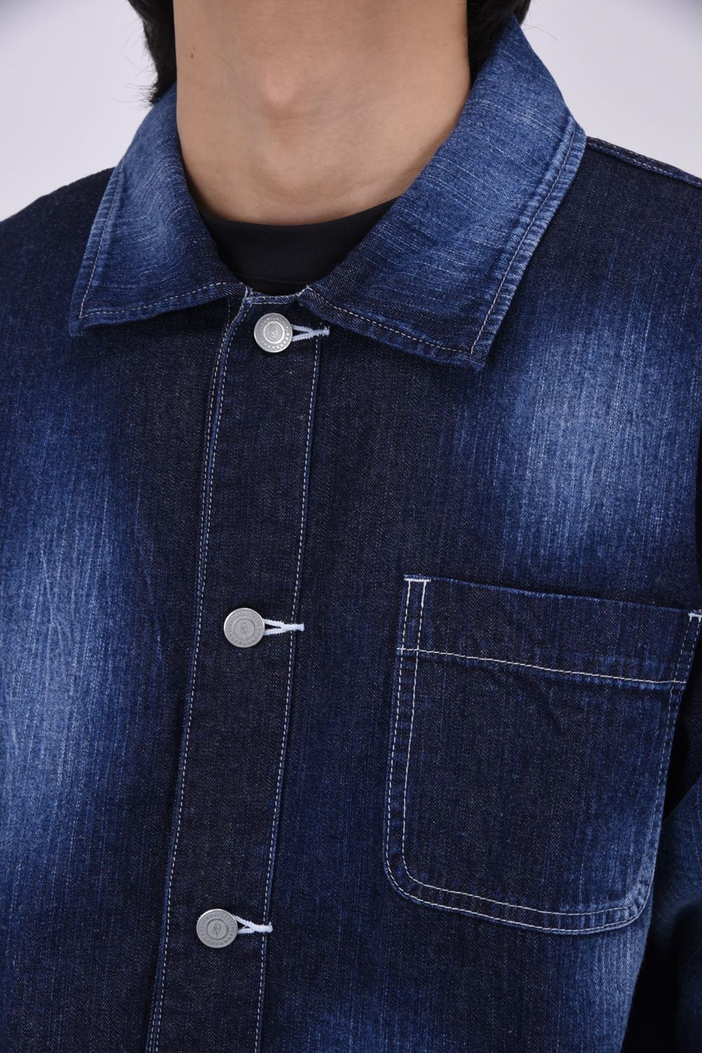 【26SS 39th】 RC COVER ALL / ライトデニム カバーオールジャケット (ダークインディゴ)