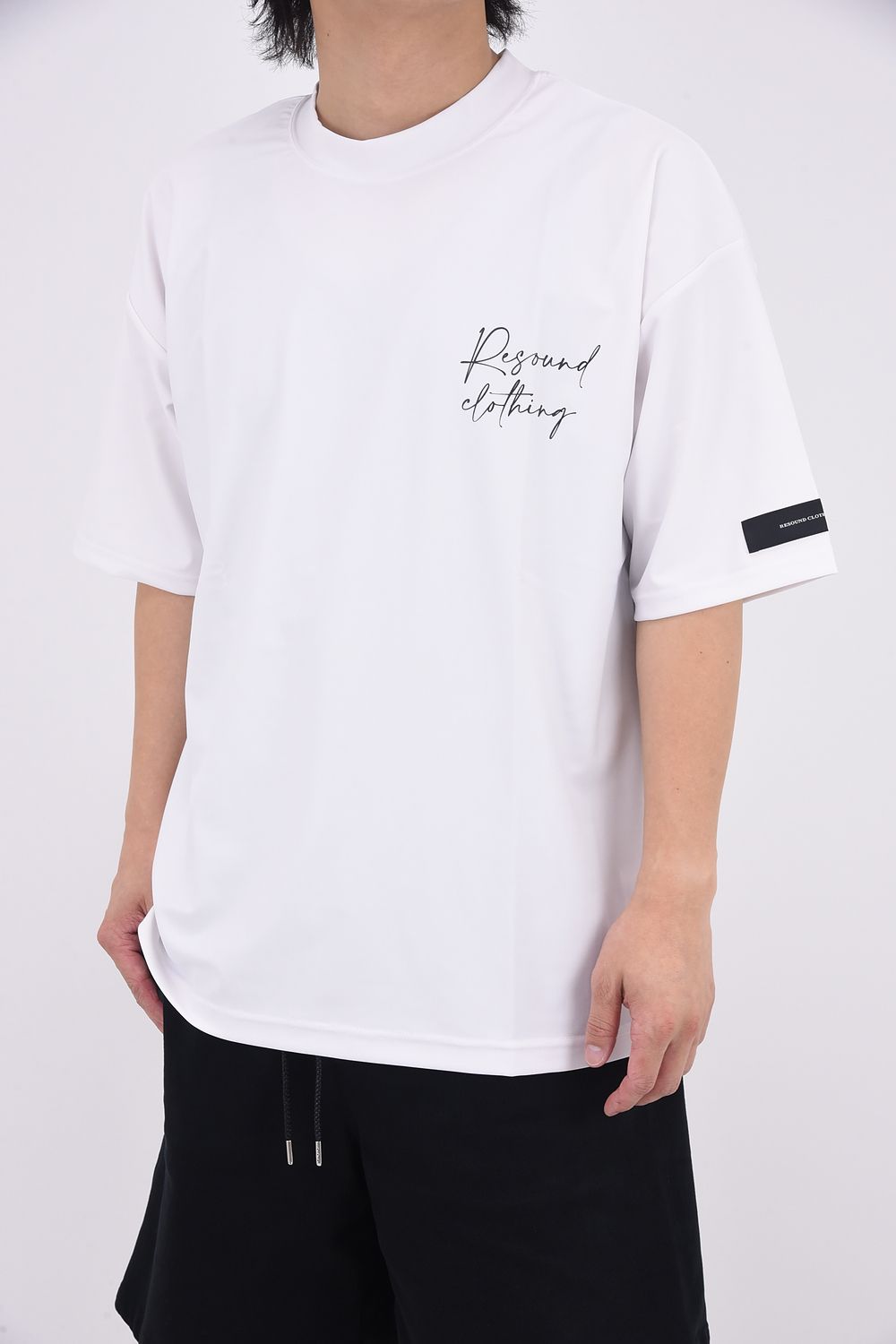ID RUSH OVER TSHIRT / バックロゴ ラッシュガード 半袖Tシャツ ホワイト