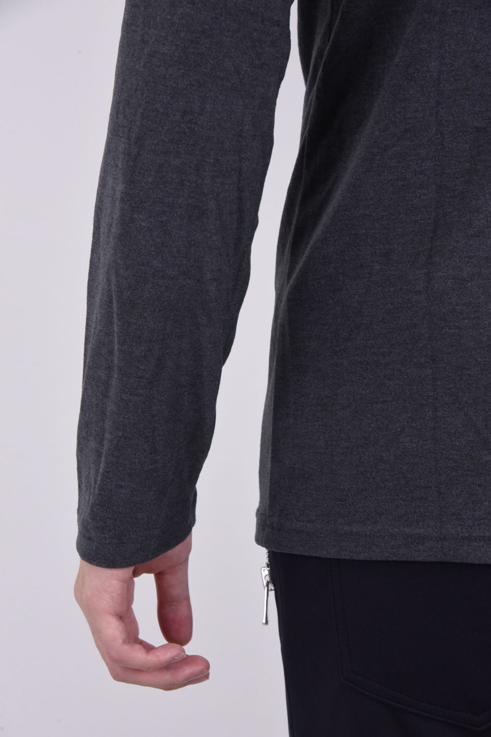 L/S CREW / プレミアムウォーム クルーネック ニットソー Dグレー