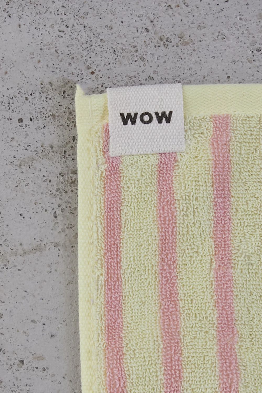 Stripe Hand Towel / シルク混 ストライプ ハンドタオル (パープル)