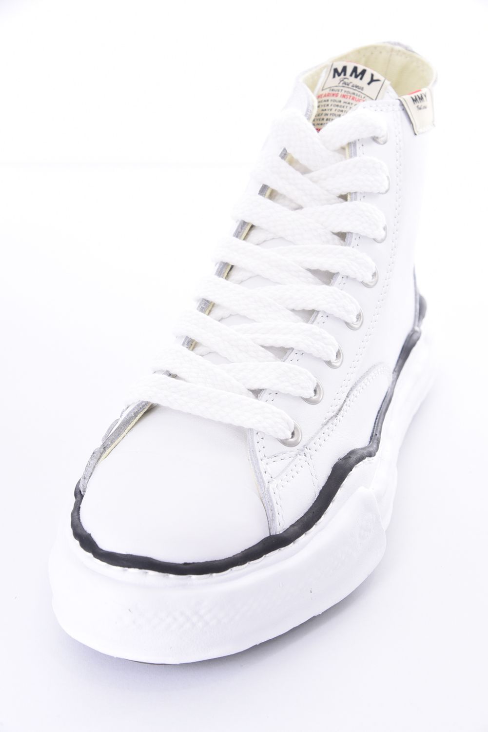 "PETERSON HIGH" OG sole LEATHER HI SNEAKER / オリジナルソール レザーハイカットスニーカー ホワイト
