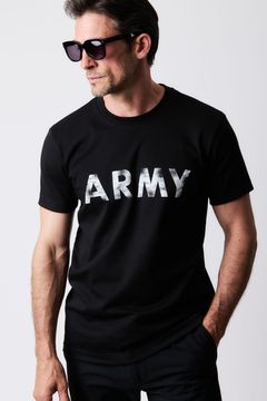 【BLACK MILITARY Vol.19】 VINTAGE LOGO ARMY T-sh BLACK / WHITE (8月頃入荷予定) ※オーダー締切 6/28(水)11:59迄