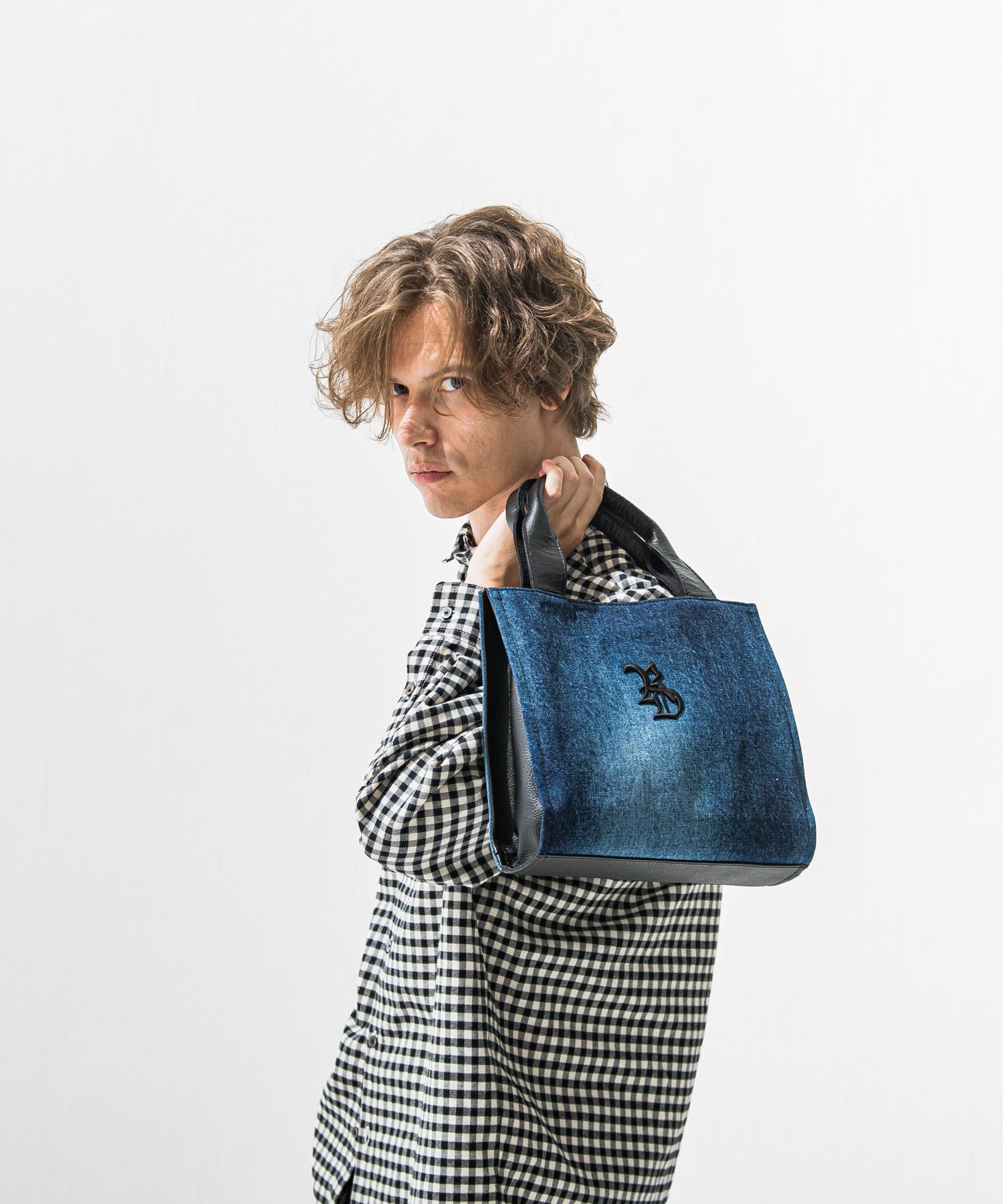 【decadeコラボ】 DENIM MIDDLE TOTE BAG / デニム ミドルサイズ トートバッグ (デニム) (12月上旬頃入荷予定) ※オーダー締切:9月7日(月)17時