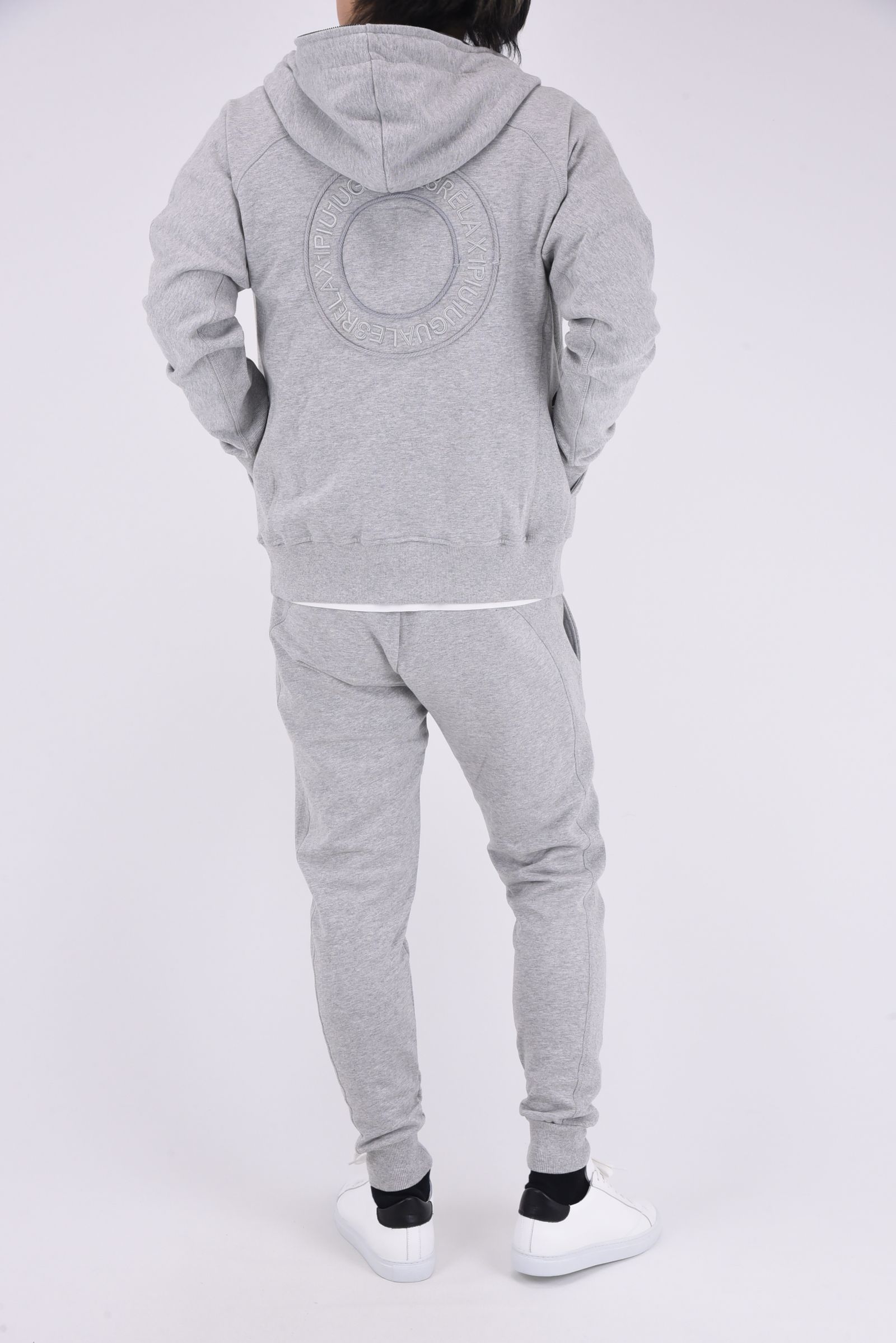 CIRCLE LONG PANTS / サークルロゴ スウェットパンツ (グレー)