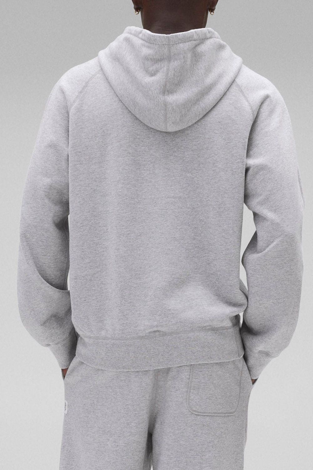 【国内正規品】【STANDARD FIT】 MIDWEIGHT TERRY ARCH LOGO HOODIE / ミッドウェイト アーチロゴ プルオーバーフーディー ヘザーグレー