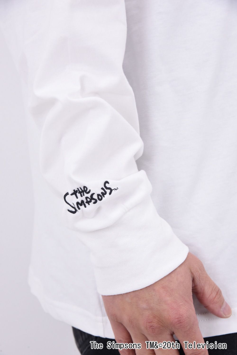 BART SIMPSON LONG T-SHIRT / シンプソンズプリント ロング Tシャツ (ホワイト)