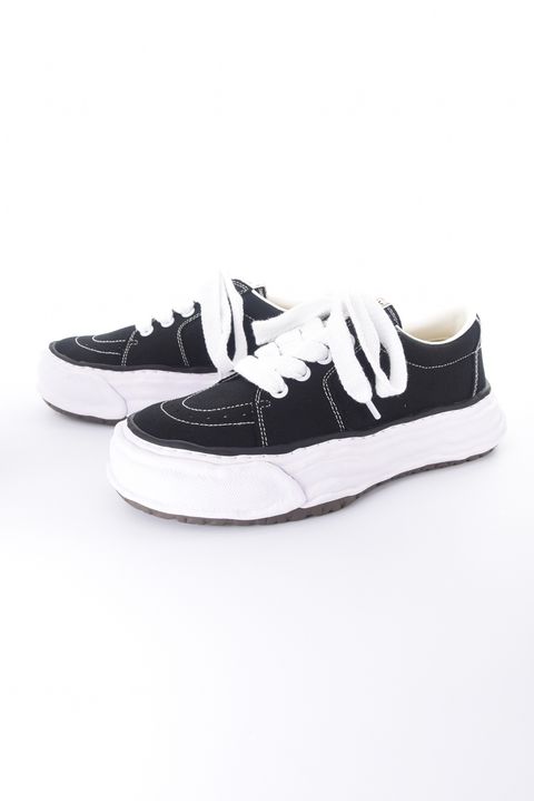 "ERIC" OG Sole Mix Material Low-top Sneaker / オリジナルソール スエード キャンバス ローカット スニーカー (ブラック)