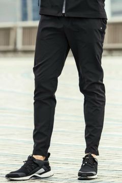 RUNNING LOGO  LONG PANTS  / ランニング ロゴ ロングパンツ ブラック