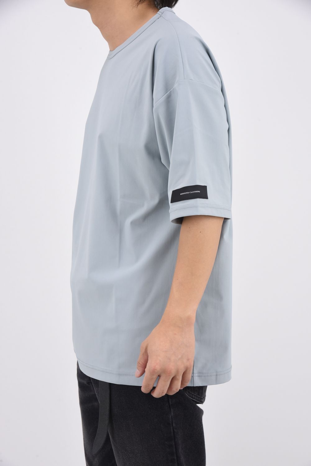 NYLON OVER  TEE / ナイロン オーバーサイズ Tシャツ （アクア）
