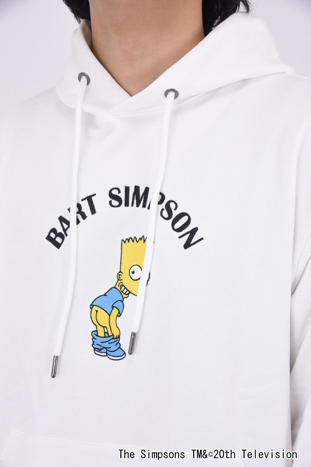 BART SIMPSON HOODIE / シンプソンズプリント フーディ (ホワイト)