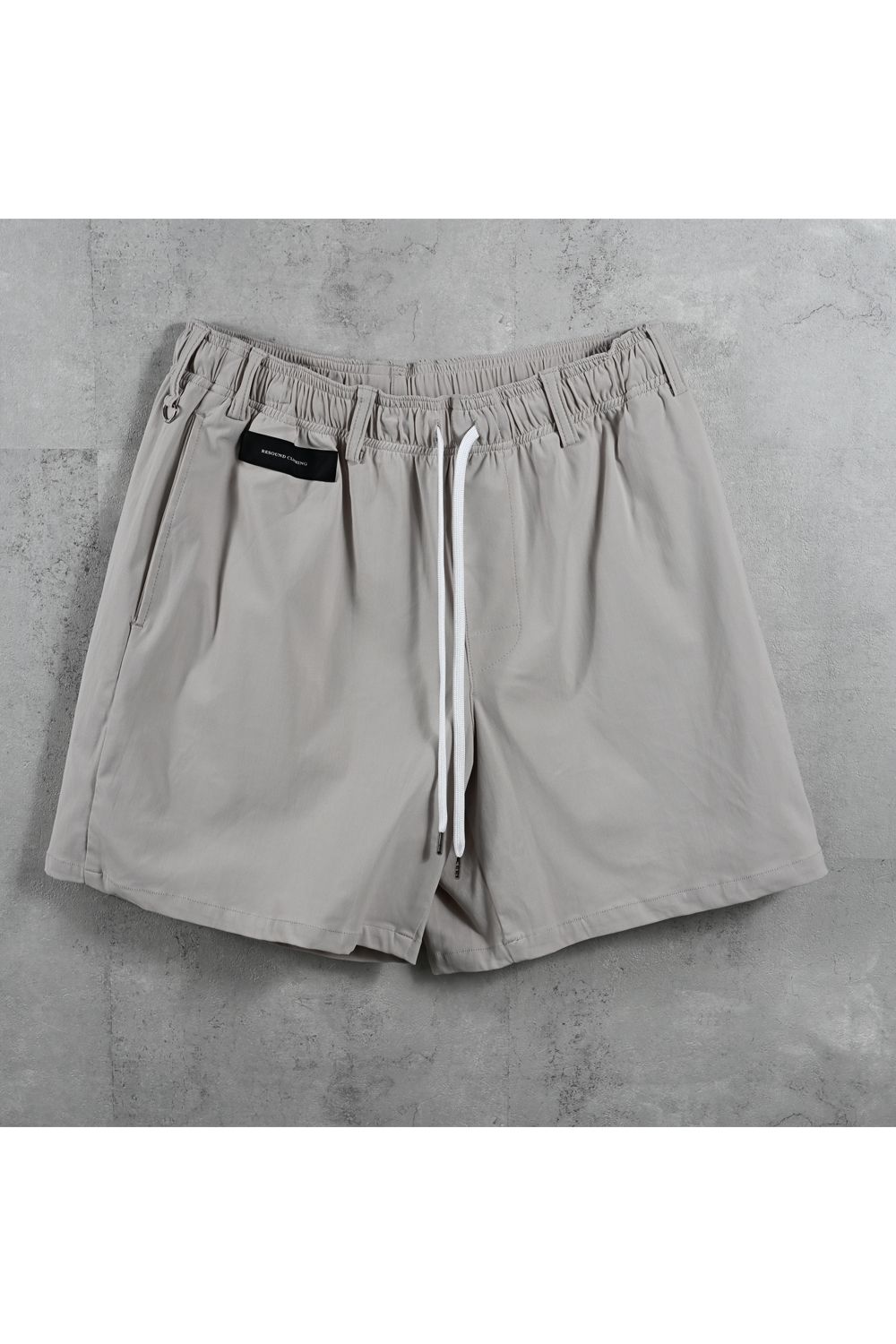 TV NYLON SHORTS / 高機能ナイロンマイクロファイバー リラックスショートパンツ (グレージュ) (6月上旬入荷予定) ※オーダー締切:2月15日(日)18時