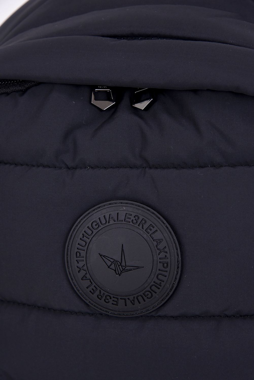 BATTING LOGO BACKPACK / キルティング サークルロゴ バックパック ブラック / ホワイト