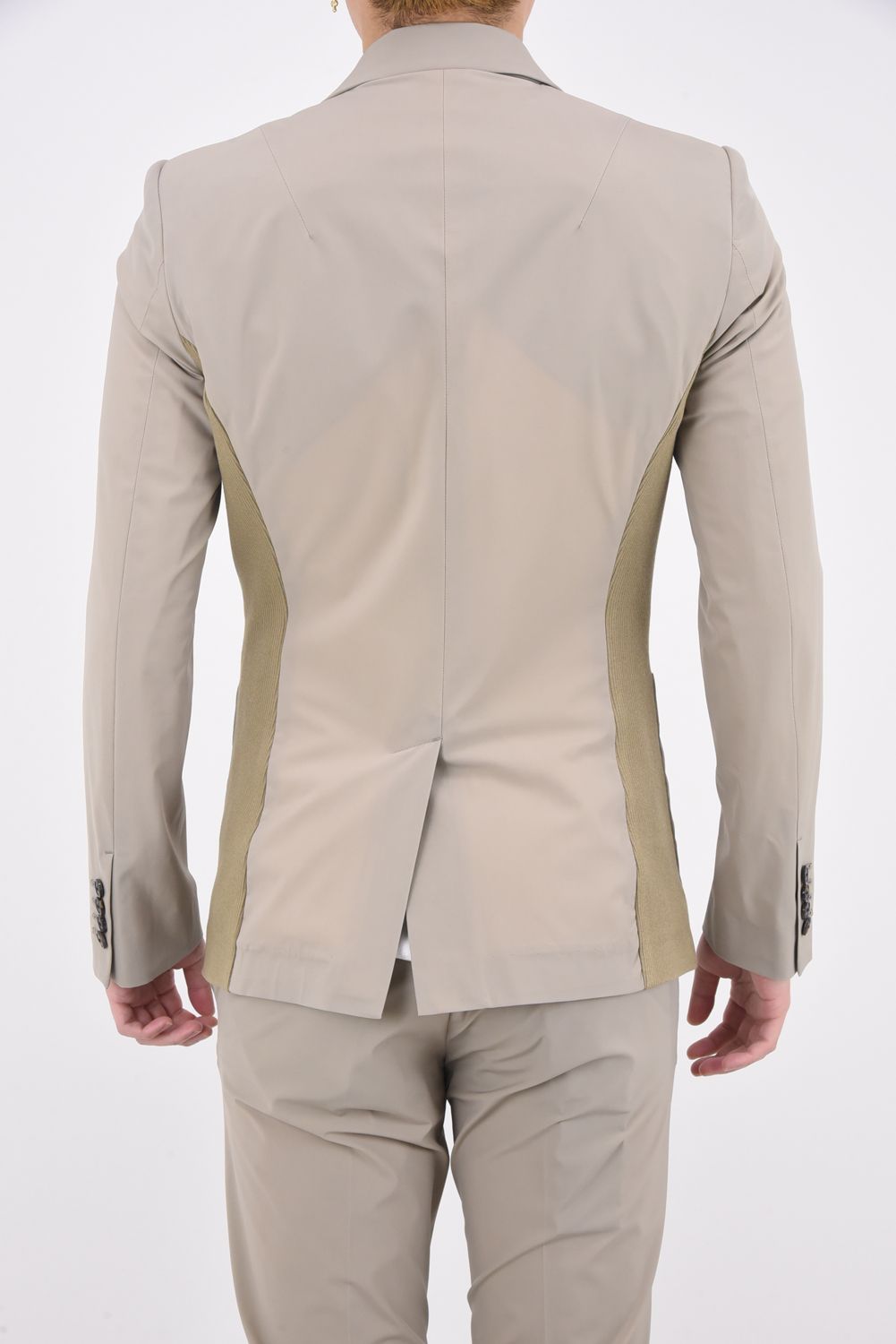 RIB JACKET / 定番 2Bシングル リブジャケット ベージュ