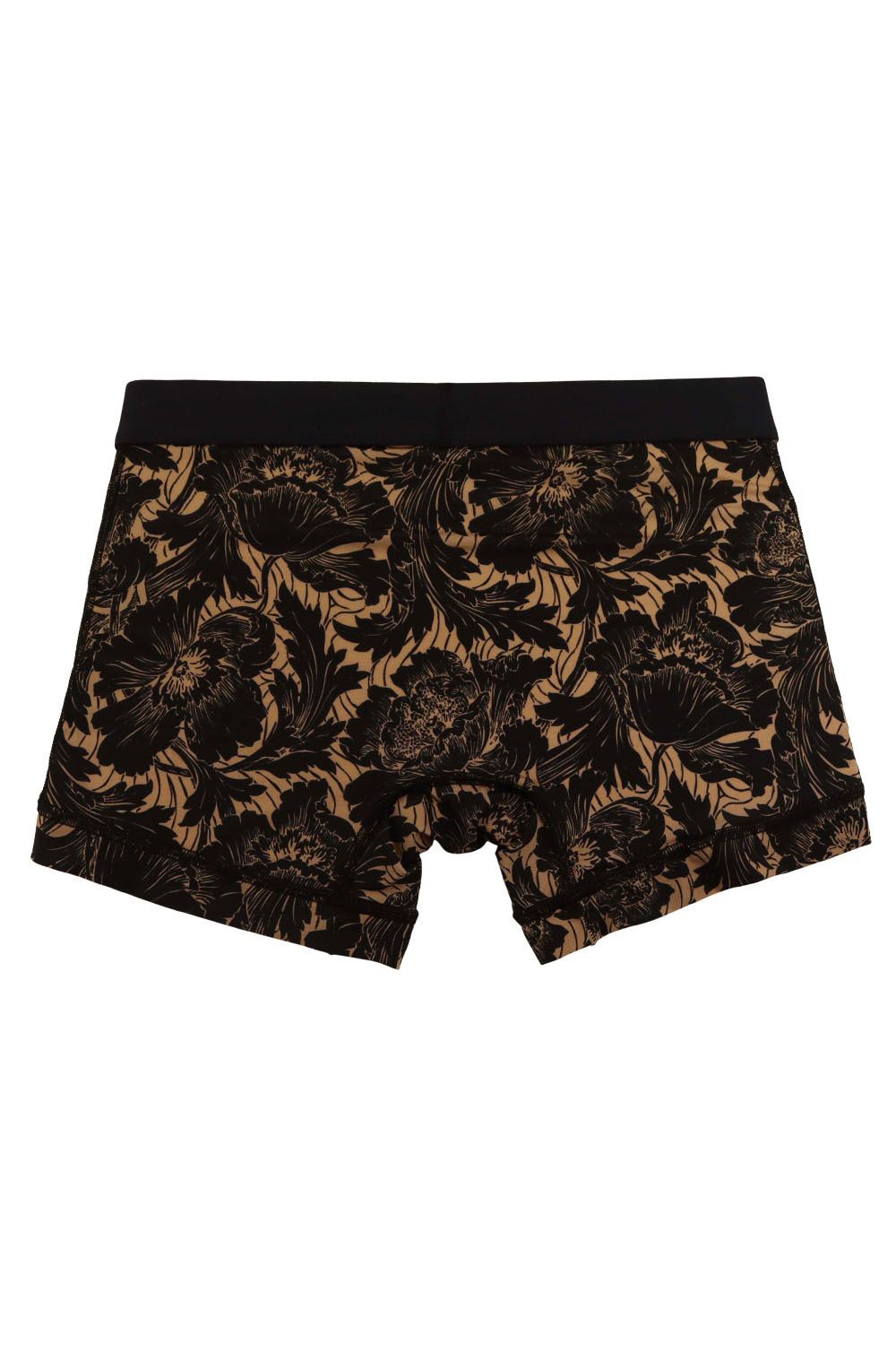 【待望のサイズ.XL入荷】  FLOWER Short Boxer - ベージュ / ブラック