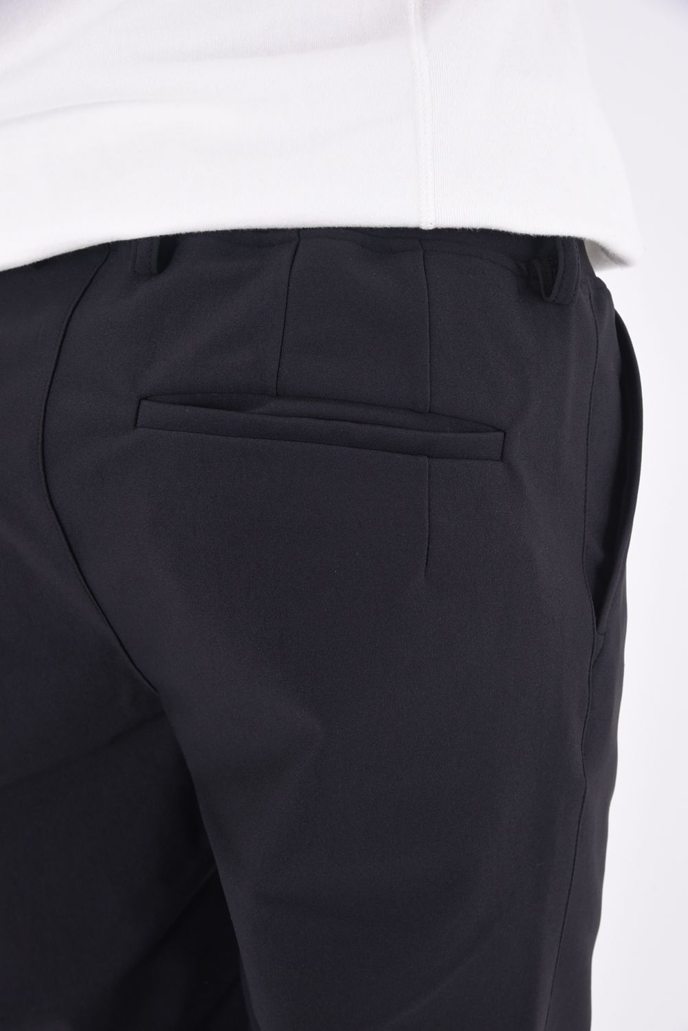 SL EASY PANTS / スラックス型イージーパンツ チャコール