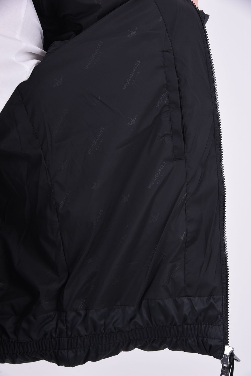 1PIU PAISLEY OUTERWEAR / コンビネーション 中綿 ジャケット ブラック