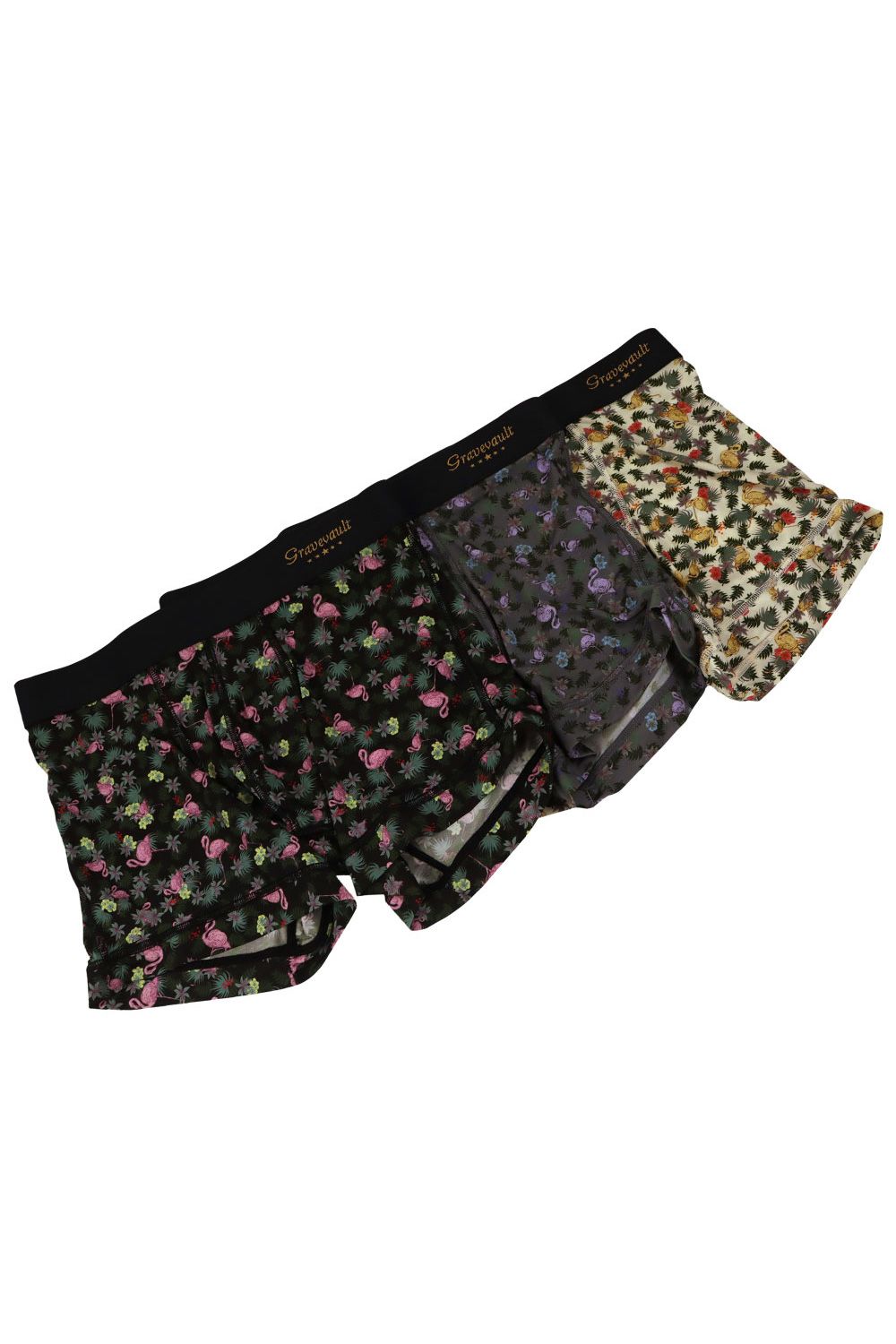 Pink Flamingo Short Boxer - グレー