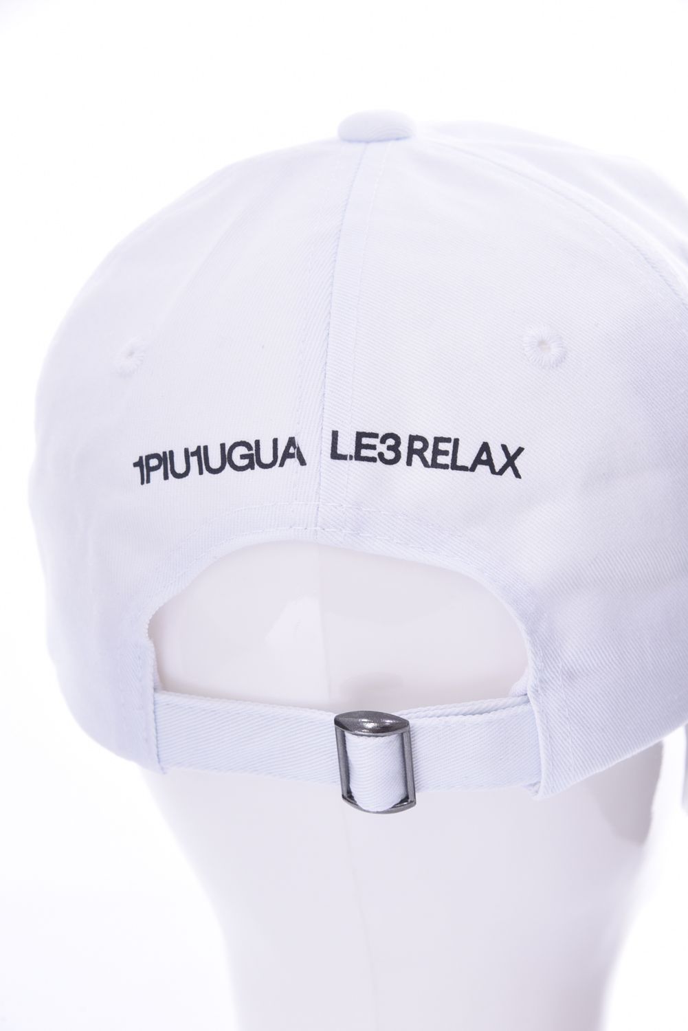 3 LOGO CAP / 3ロゴ アップリケ キャップ ホワイト