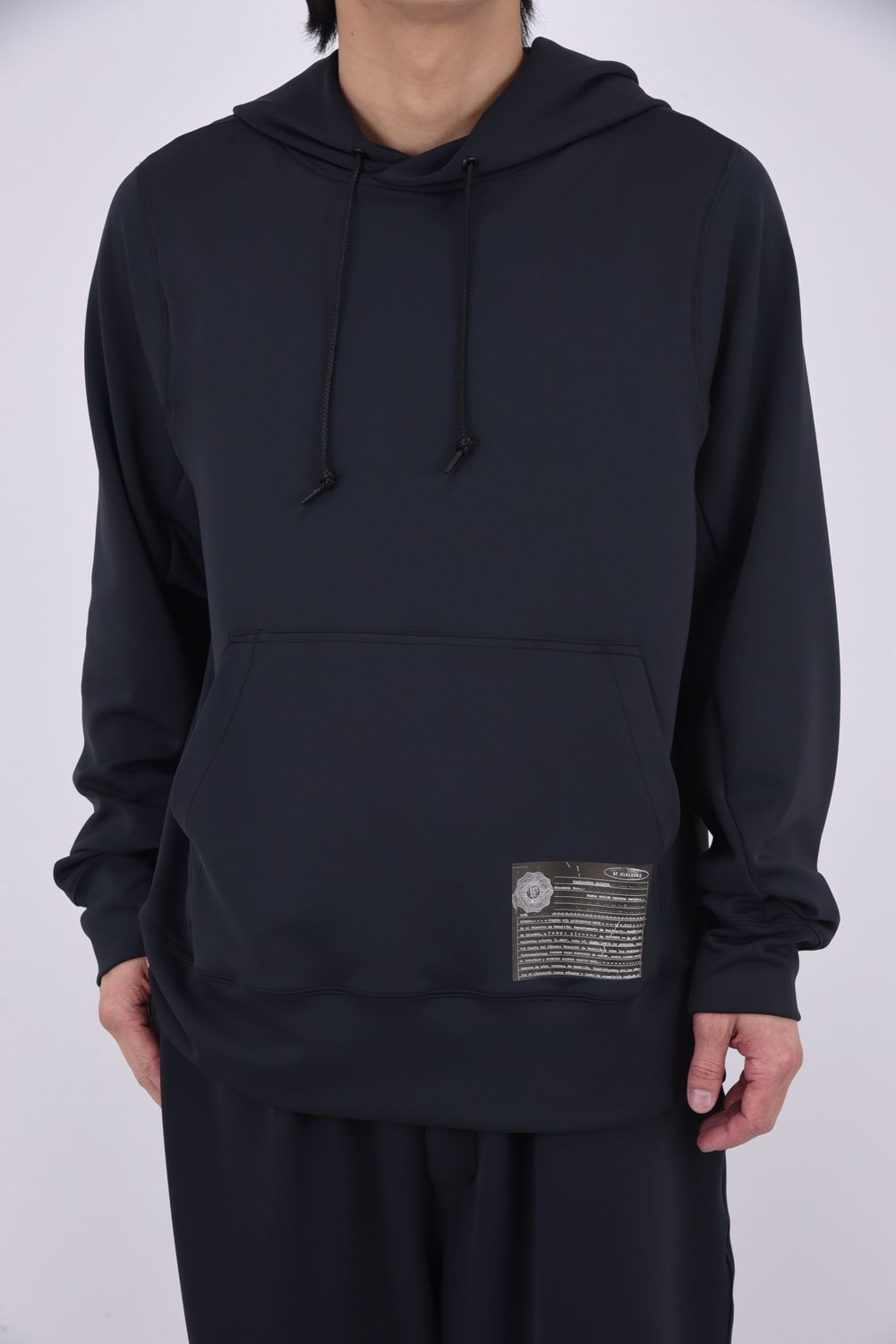 WILL PULLOVER HOODIE / メッセージプリント プルオーバーパーカー (ブラック)