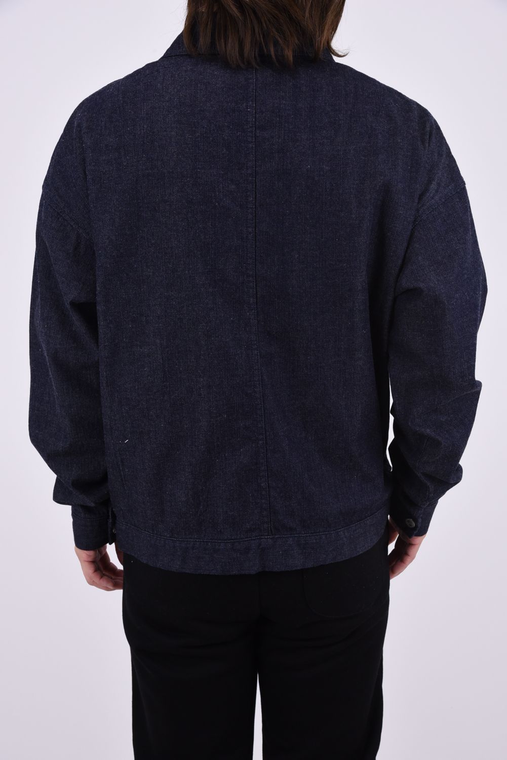 LDENIM AG flight jk / ダンガリー素材 デニムシャツジャケット (インディゴワンウォッシュ)