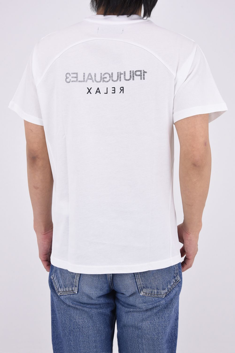 【26SS】 REVERSE PRINT T-SHIRT / ブランドロゴプリント Tシャツ (ホワイト)