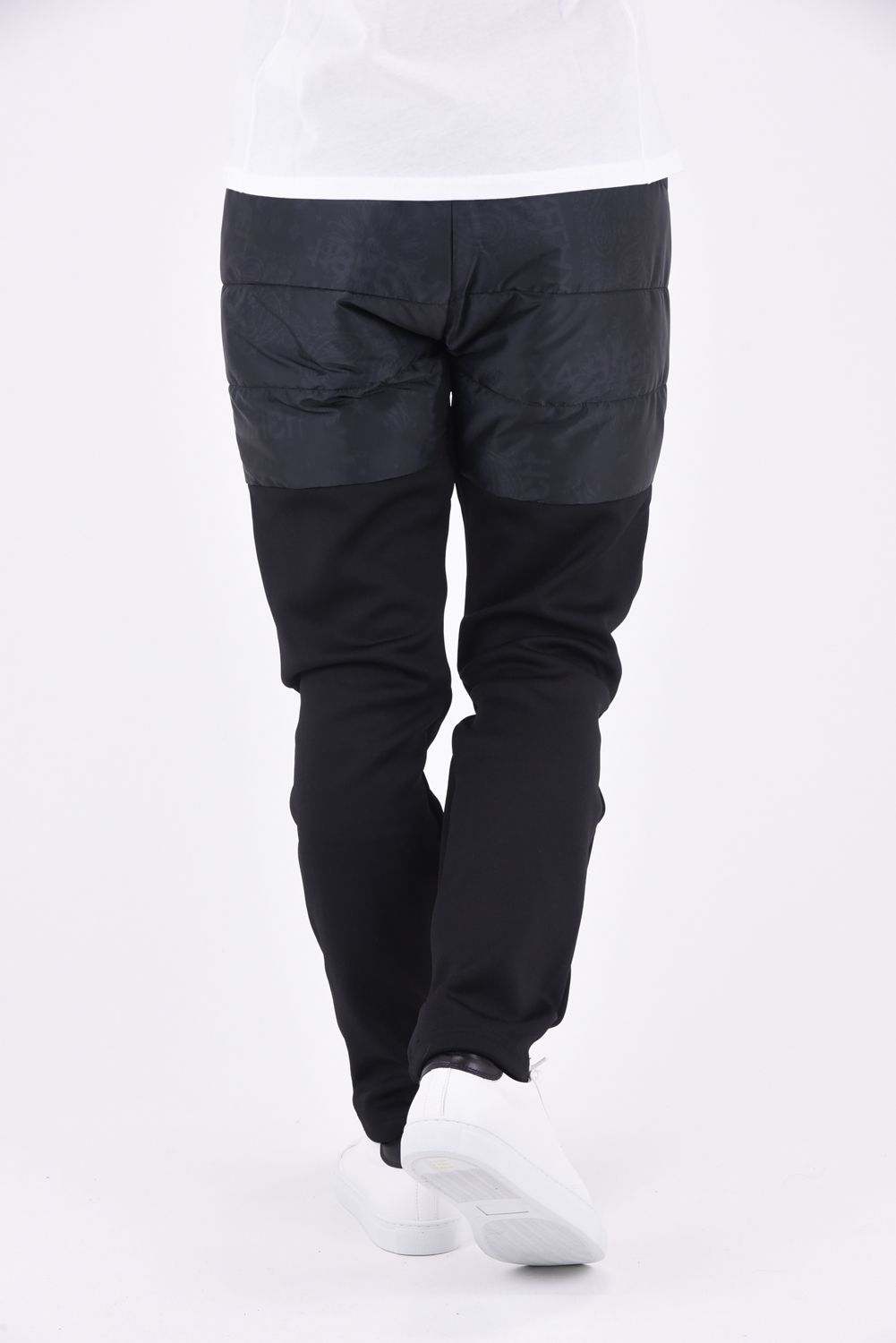 1PIU PAISLEY PANTS / コンビネーション 中綿パンツ ブラック