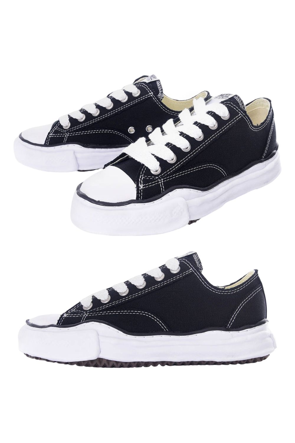 【PETERSON LOW】 OG sole Canvas Lowcut sneaker / キャンバス ローカットスニーカー (ブラック)