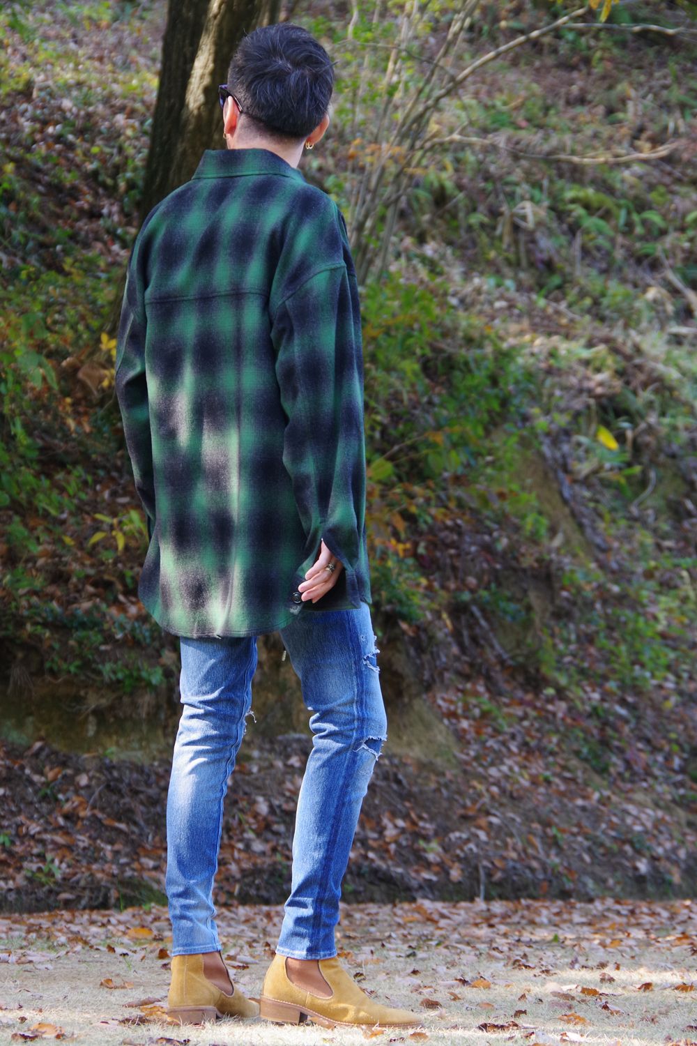 【RESOUND CLOTHING】新作WOOL CHECK OVER CPOJKを使用したおススメスタイル ②