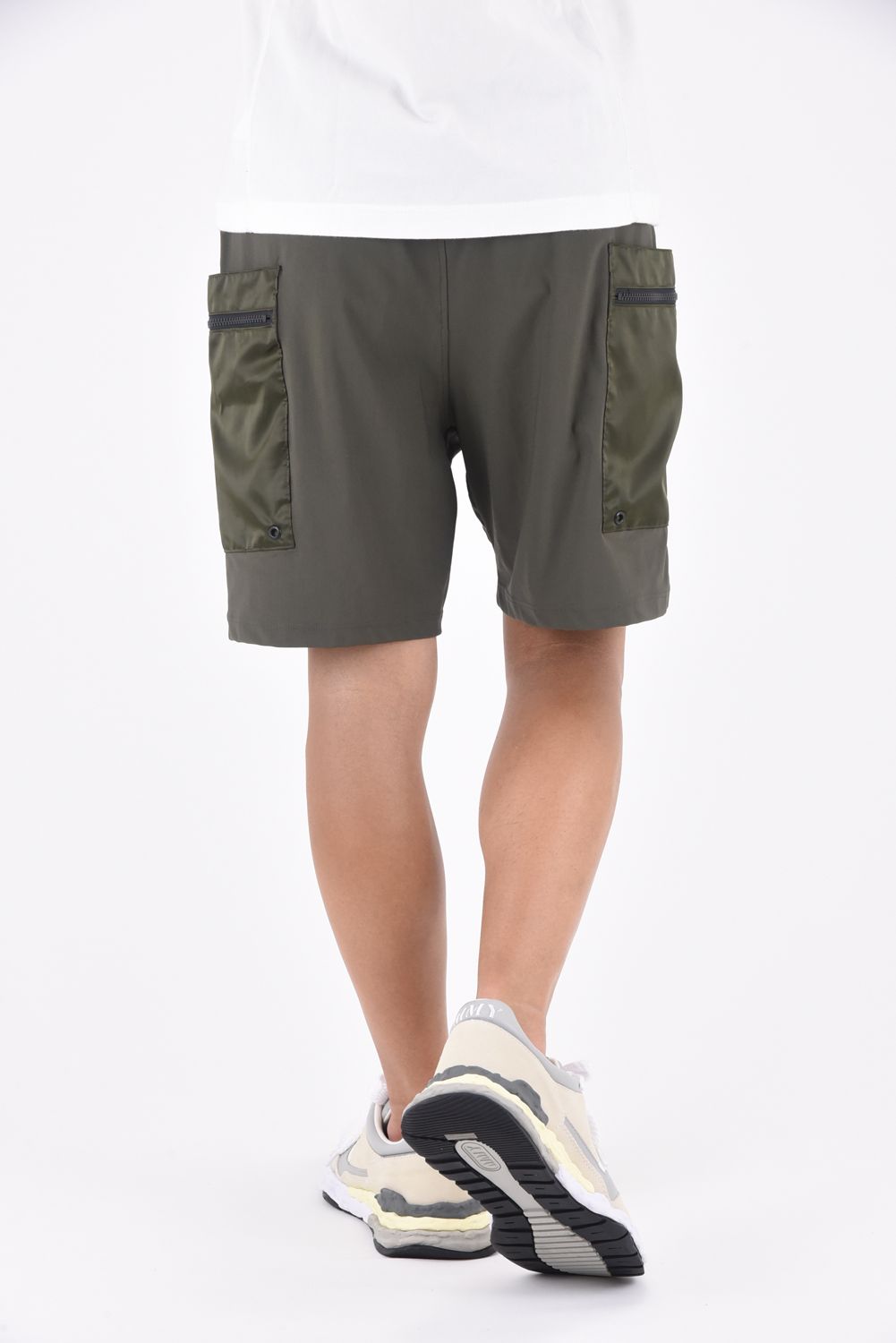 NYLON GR SHORTS / ナイロンギア ショートパンツ カーキ