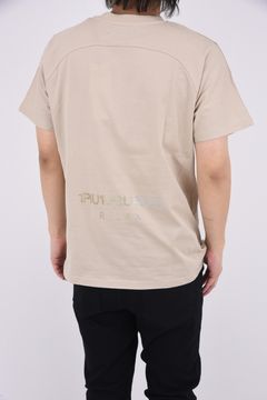 RHINESTONE T-SHIRT / ラインストーン バックロゴ Tシャツ (ベージュ)