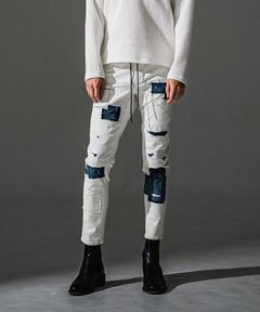 MICK DENIM JERSEY / 定番 デニム ジャージーンズ （ホワイトリメイク）（9月上旬入荷予定）※オーダー締切:5月23日(土)17時