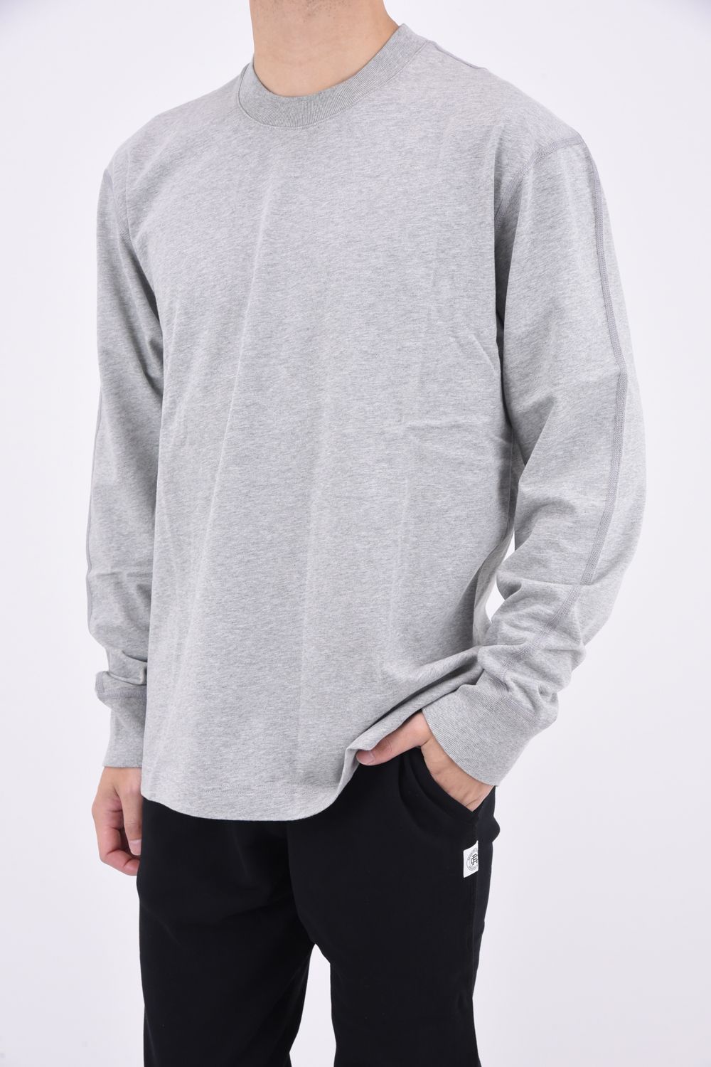 【国内正規品】 MIDWEIGHT JERSEY LONG SLEEVE / ミッドウェイト ジャージ 長袖Tシャツ ヘザーグレー