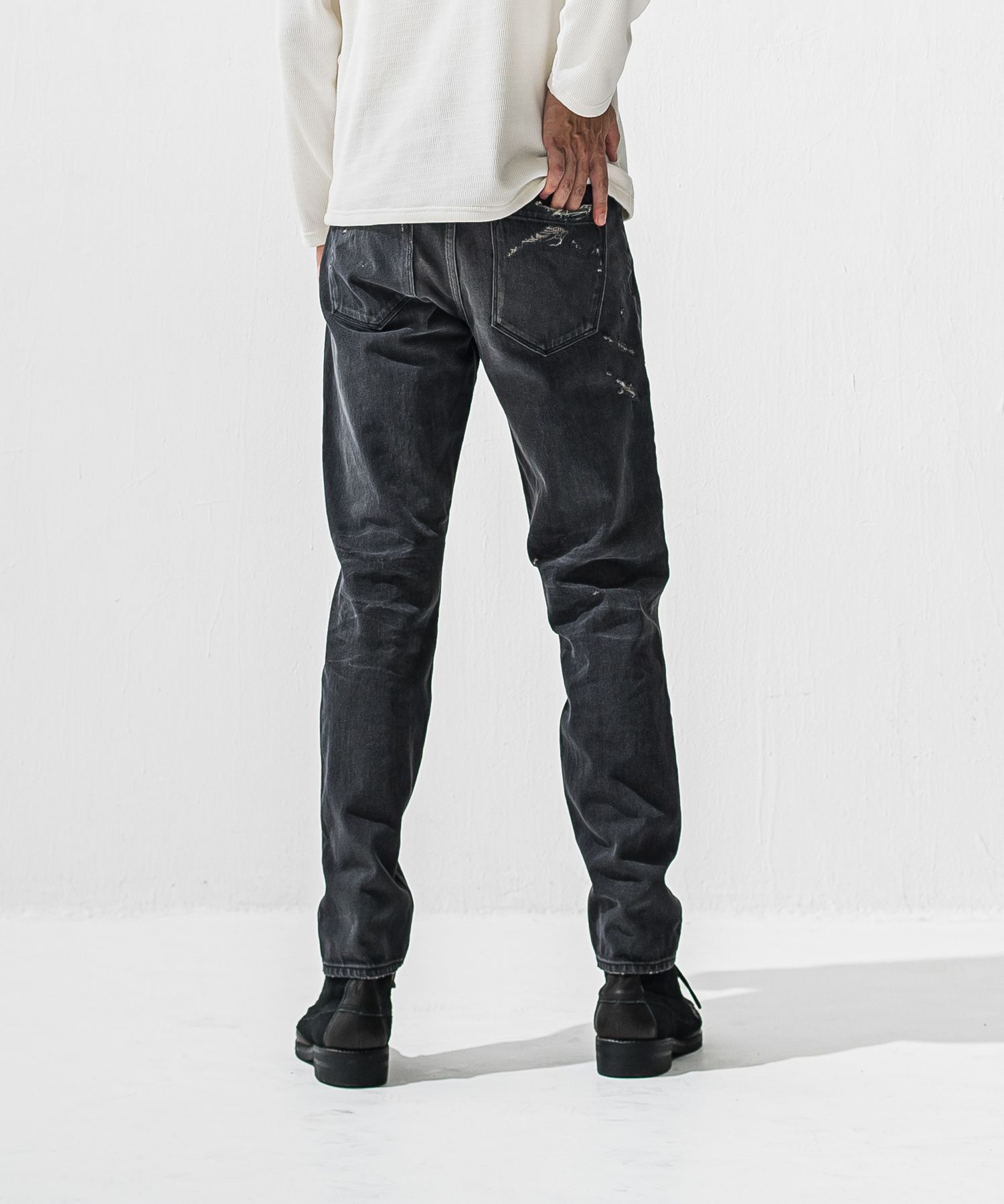 SCOTT JEANS / ライトオンス ヴィンテージジーンズ (ブラックユーズド) (12月中旬入荷予定) ※オーダー締切:9月7日(月)17時