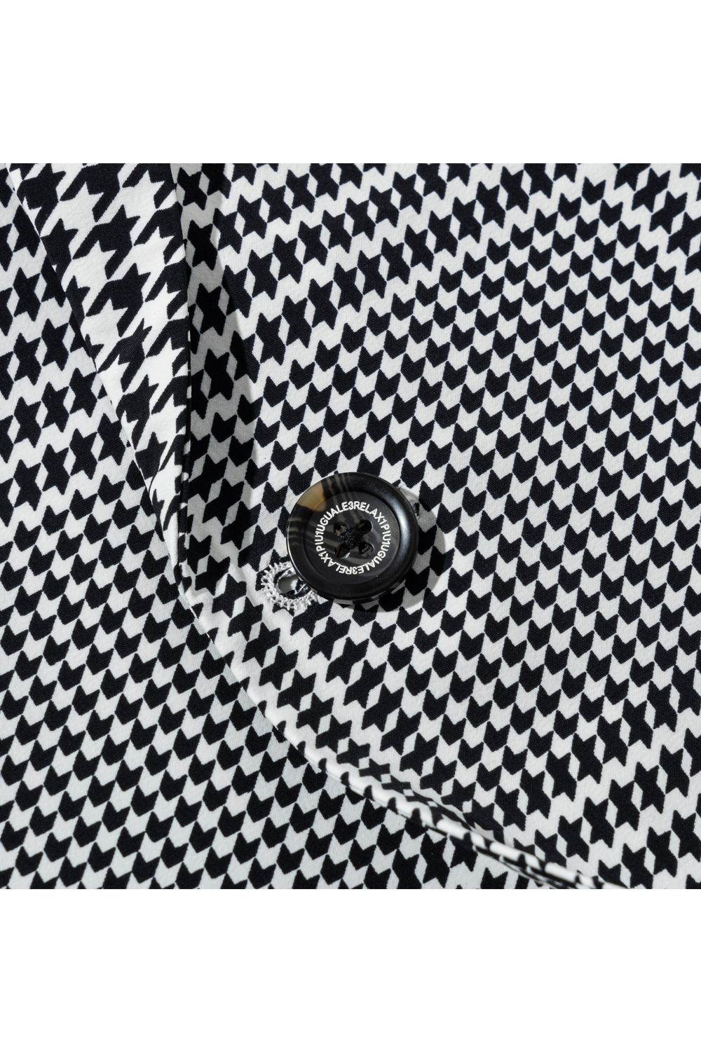 【26SS】 GLEN CHECK NYLON JACKET / グレンチェック テーラードシングルジャケット (ホワイト/ブラック) (2月上旬入荷予定)