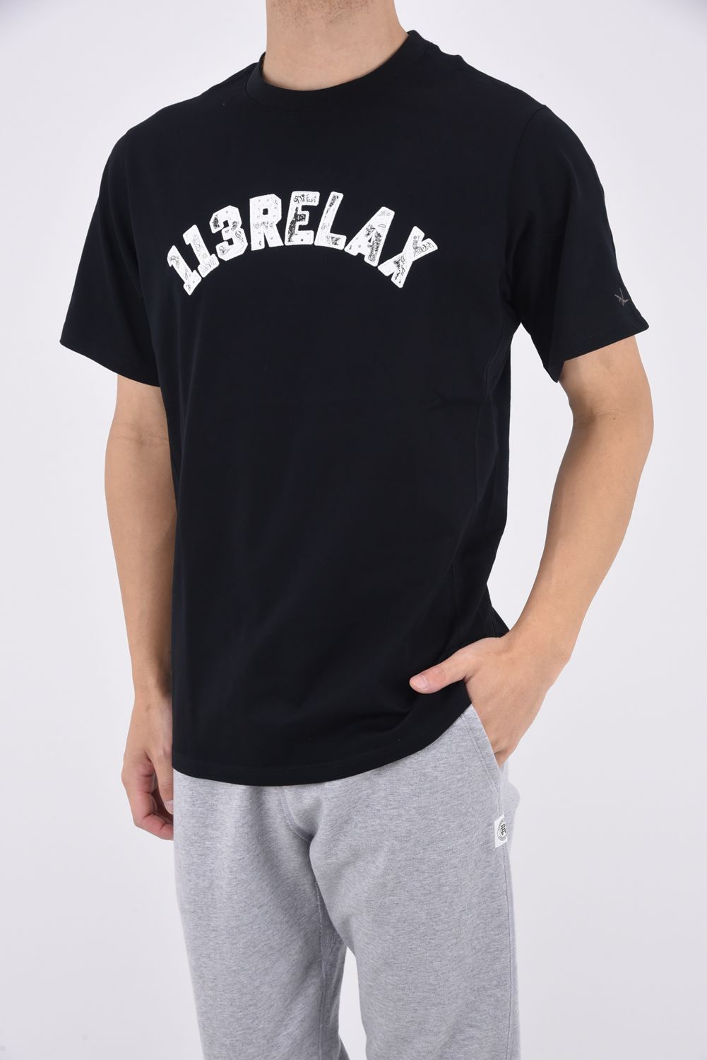 PAISLEY LOGO T-SHIRT / ペイズリーロゴ クルーネックTシャツ ブラック