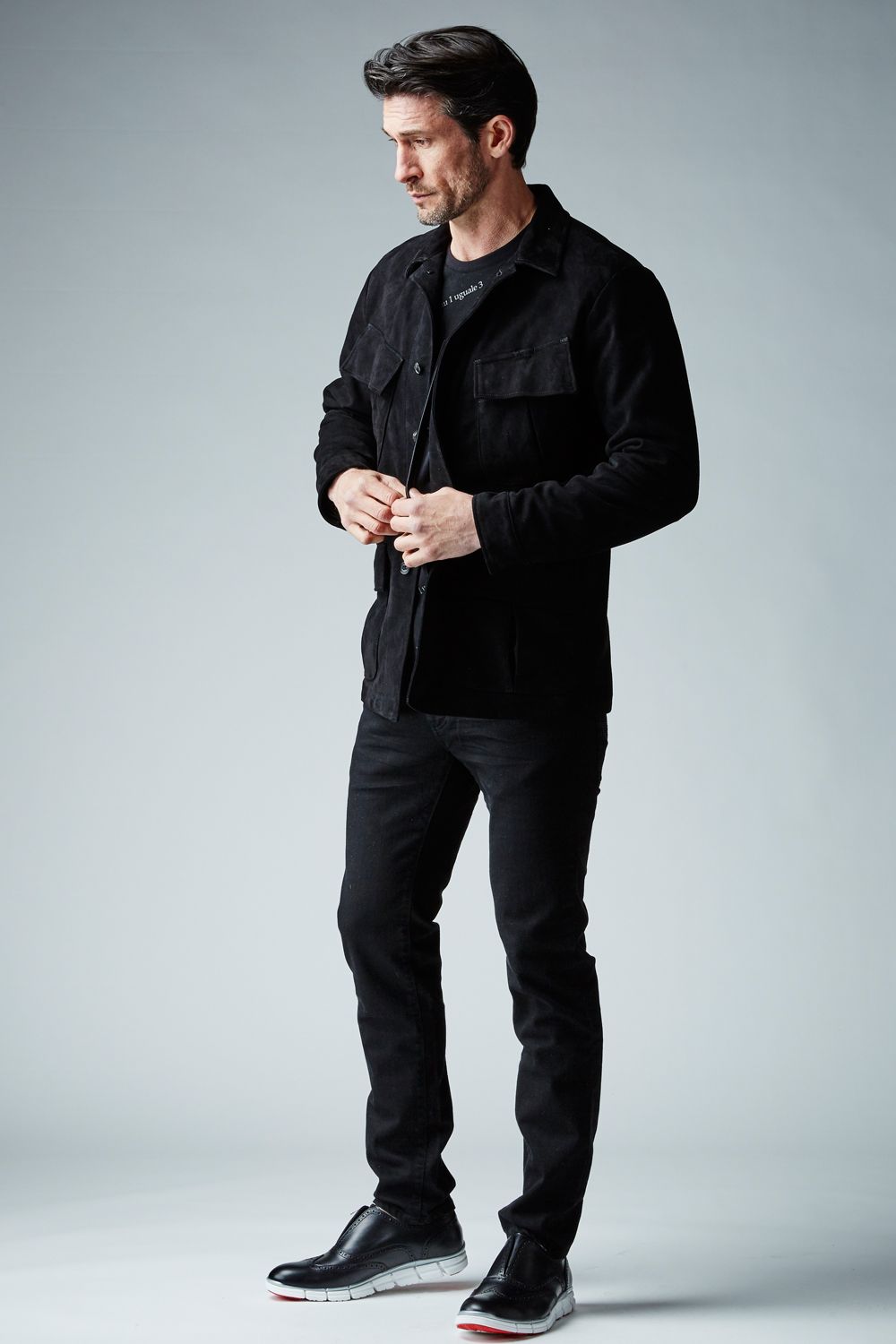 【BLACK MILITARY Vol.8】 JUNGLE FATIGUE JACKET -BLACK SUEDE- (11月頃入荷予定 )※オーダー締切8/6(金)11:59迄