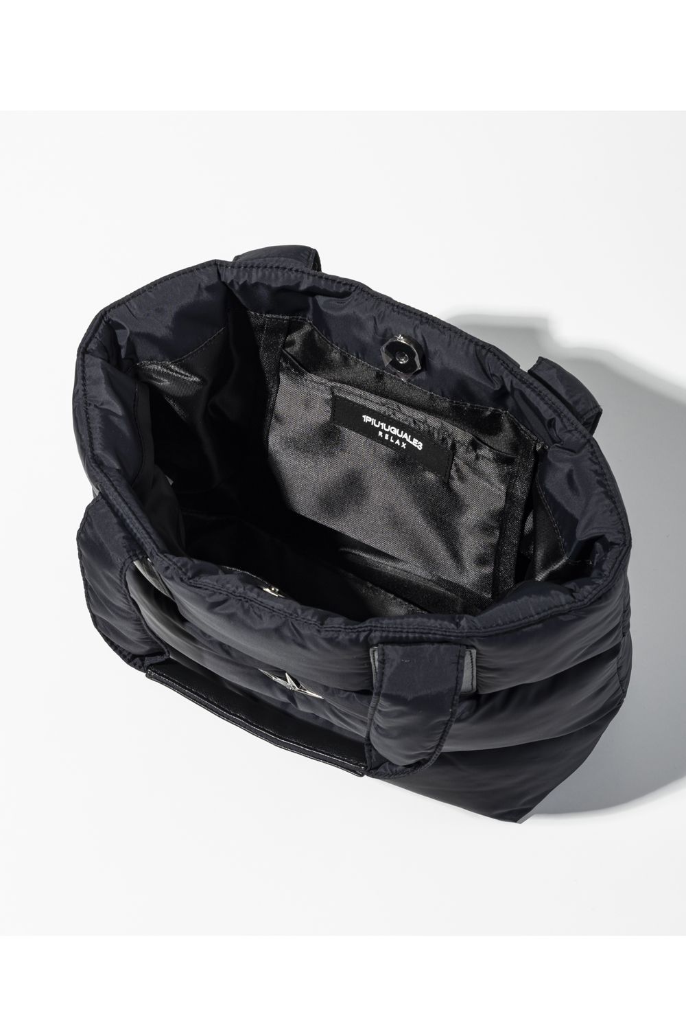 【26AW】 PUFFY NYLON MINI TOTE BAG / ナイロン ミニトートバッグ (ブラック) (8月上旬入荷予定)