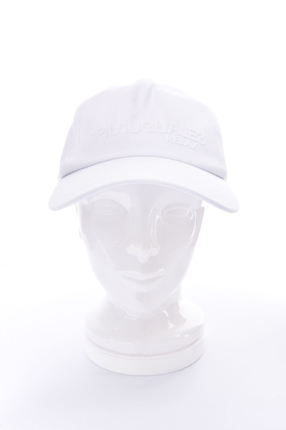 EMBOSSED LOGO CAP / エンボスロゴ ベースボールキャップ (ホワイト)