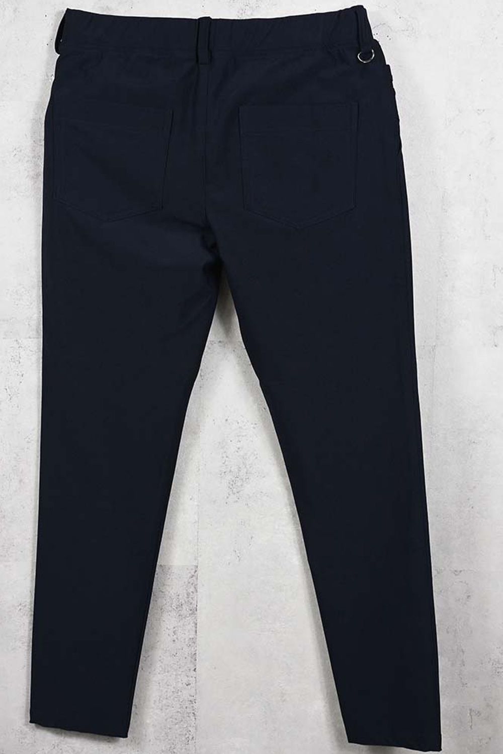 CHRIS EASY HEAT TUCK PANTS / 裏起毛 ナイロンストレッチ スラックスイージータックパンツ (ネイビー) (10月末入荷予定) ※オーダー締切：9月1日(月)18:00