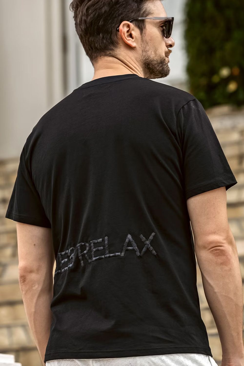 【26SS】 HAND EMBROIDERED LOGO T-SHIRT / ブランドロゴ刺繍 Tシャツ (ブラック)