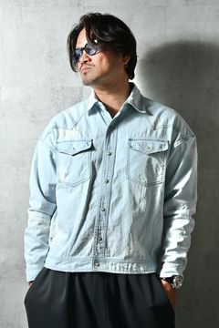 WESTAN JK / ヴィンテージダンガリー生地 ウエスタンシャツジャケット (ライトインディゴ) (3月中旬入荷予定) ※オーダー締切12/13(土)17:00