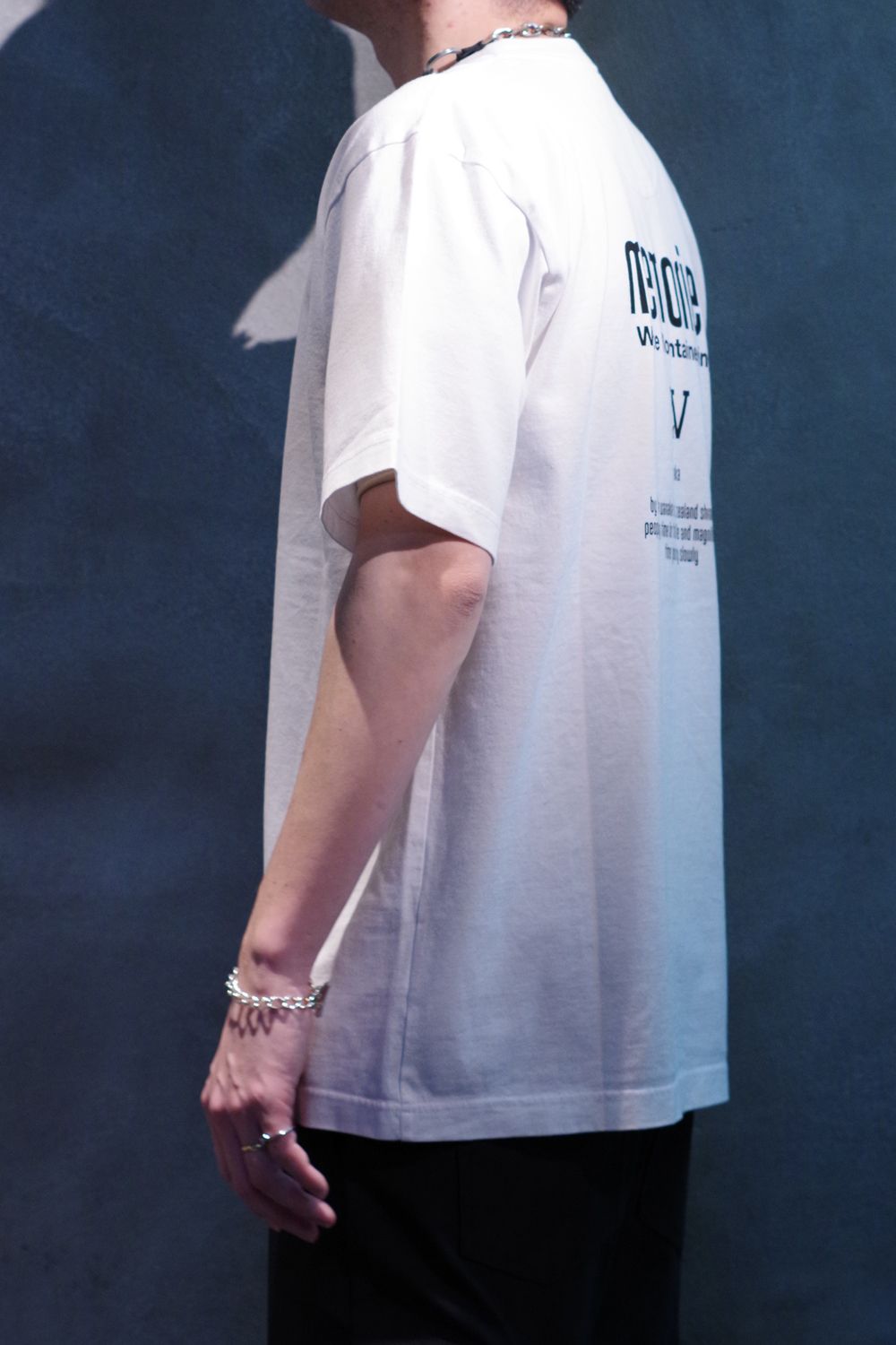 "WANAKA" PHOTO T-SHIRT / フォトプリント レギュラーシルエット クルーネック 半袖 Tシャツ ホワイト