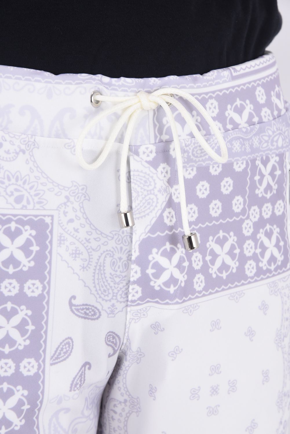 Johnson LINE PT / 360°ストレッチ バンダナ柄 ジョンソンラインパンツ (グレー)