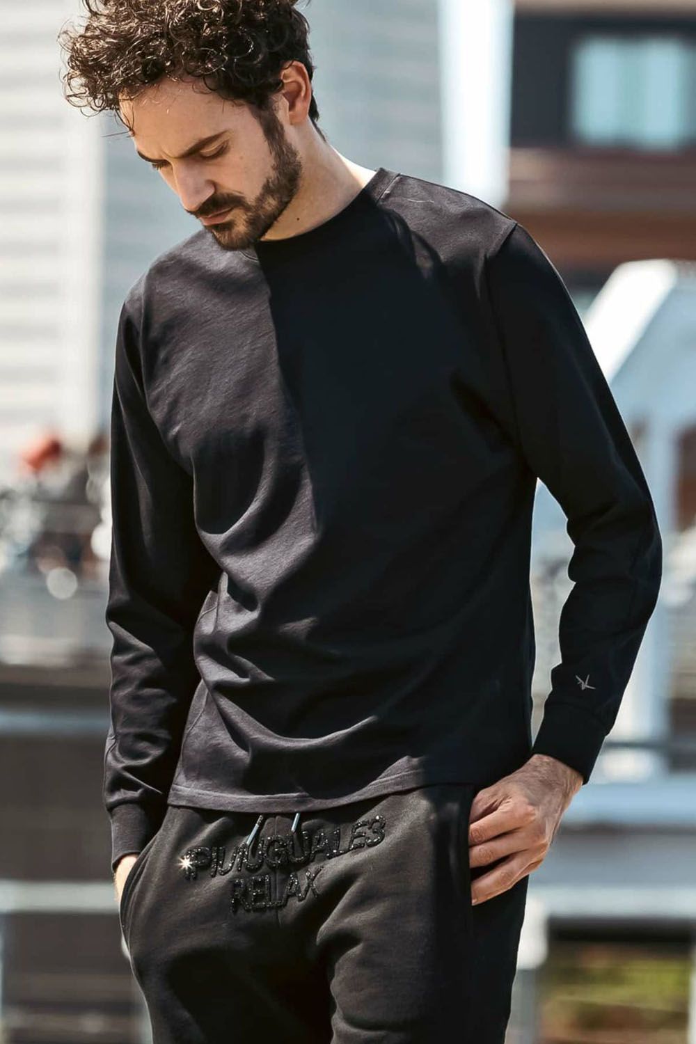 BACK LOGO LONG SLEEVE / バックロゴ  ロングスリーブ ブラック